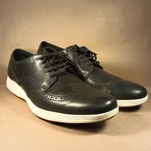 COLE HAAN Original Grand Wingtip Oxford Black Size 12 Men's